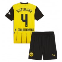 Borussia Dortmund Nico Schlotterbeck #4 Fotballklær Hjemmedraktsett Barn 2024-25 Kortermet (+ korte bukser)